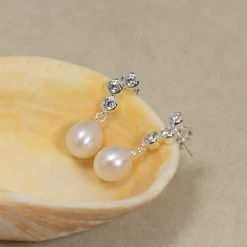 ADELE PEARL SILVER EARRING