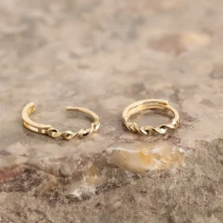 Adelie Massiv Guld Creol Ørering - Sisi Copenhagen