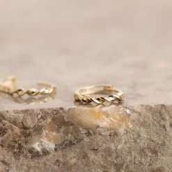 Adelie Massiv Guld Creol Ørering - Sisi Copenhagen
