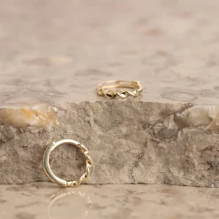 Adelie Massiv Guld Creol Ørering - Sisi Copenhagen