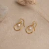 ALEXANDRA PEARL GOLDEN EARRING - Sisi Copenhagen