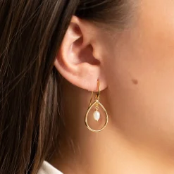 ALEXANDRA PEARL GOLDEN EARRING - Sisi Copenhagen