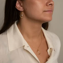 ALEXANDRA PEARL GOLDEN EARRING - Sisi Copenhagen
