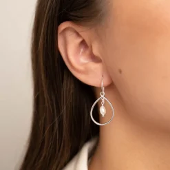 ALEXANDRA PEARL SILVER EARRING - Sisi Copenhagen