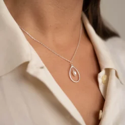 ALEXANDRA PEARL SILVER PENDANT - Sisi Copenhagen