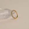 ALICE CRYSTAL GOLDEN RING - Sisi Copenhagen