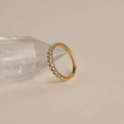 ALICE CRYSTAL GOLDEN RING - Sisi Copenhagen