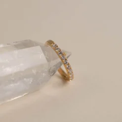 ALICE CRYSTAL GOLDEN RING - Sisi Copenhagen