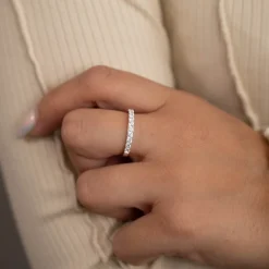 ALICE CRYSTAL SILVER RING - Sisi Copenhagen
