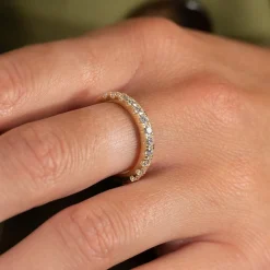 ALLIANCE DIAMOND RING - 0.7ct - YG