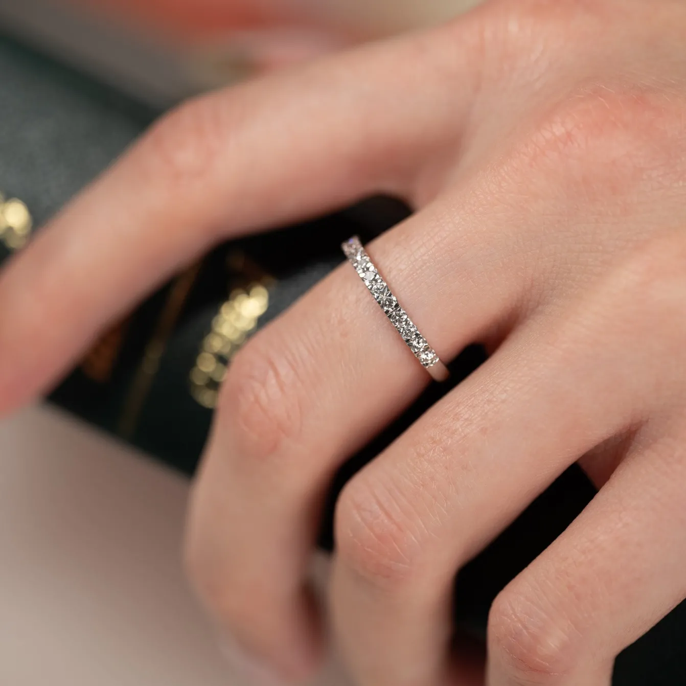 ALLIANCE DIAMOND RING - 0.45ct - WG