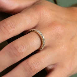 ALLIANCE DIAMOND RING - 0.7ct - YG