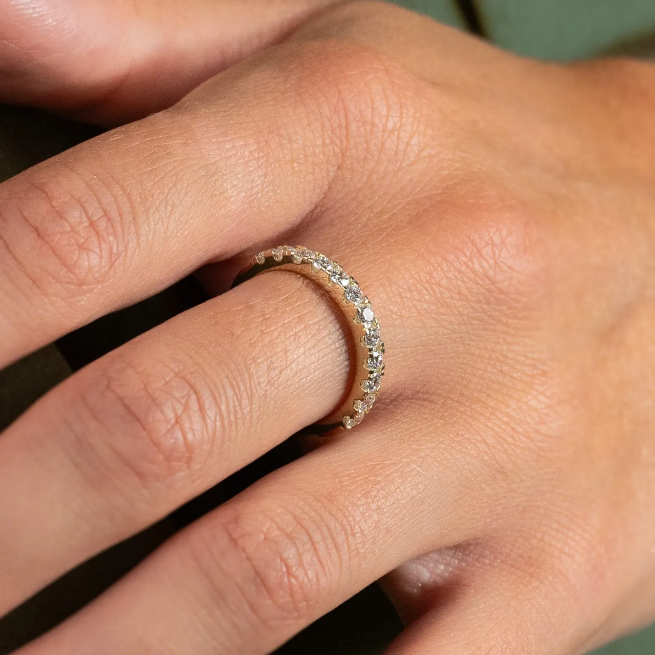 ALLIANCE DIAMOND RING - 0.7ct - YG