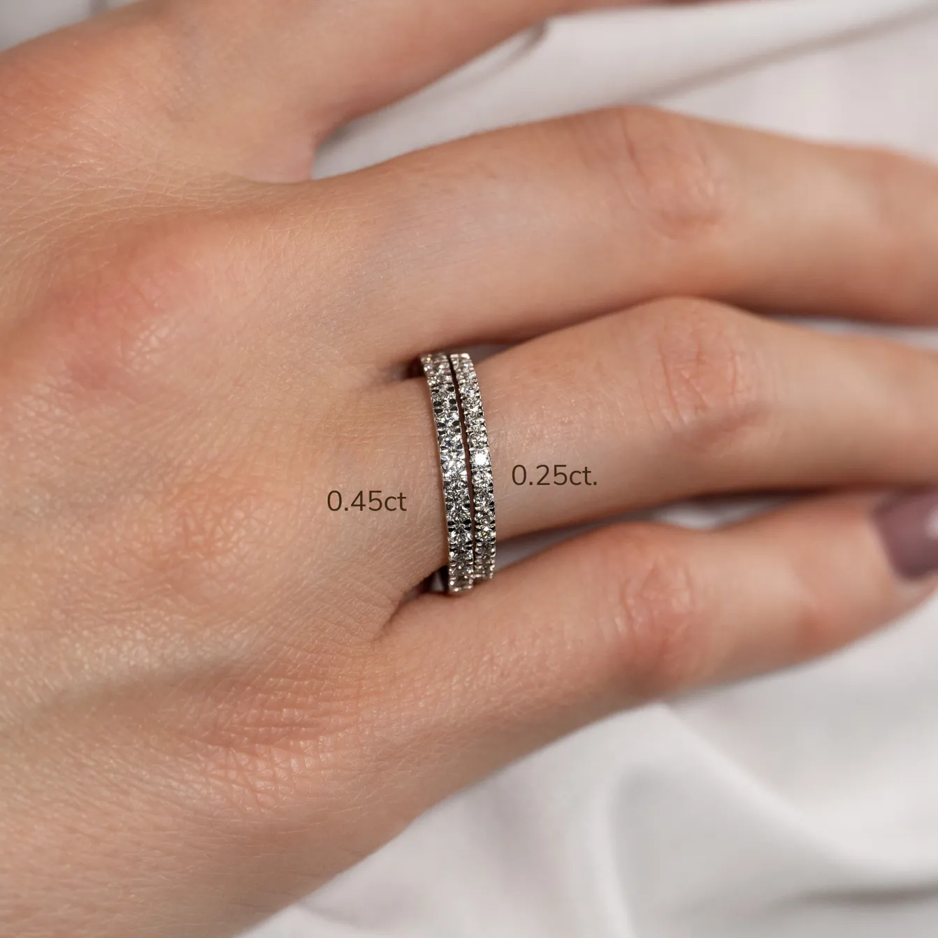 ALLIANCE DIAMOND RING - 0.25ct - WG