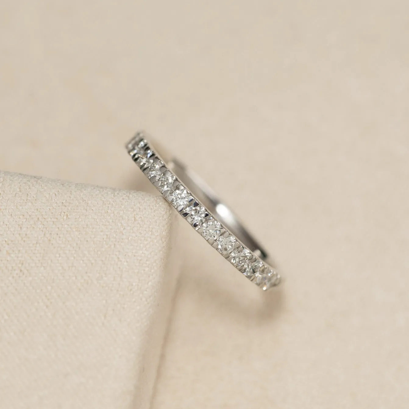 ALLIANCE DIAMOND RING - 0.45ct - WG