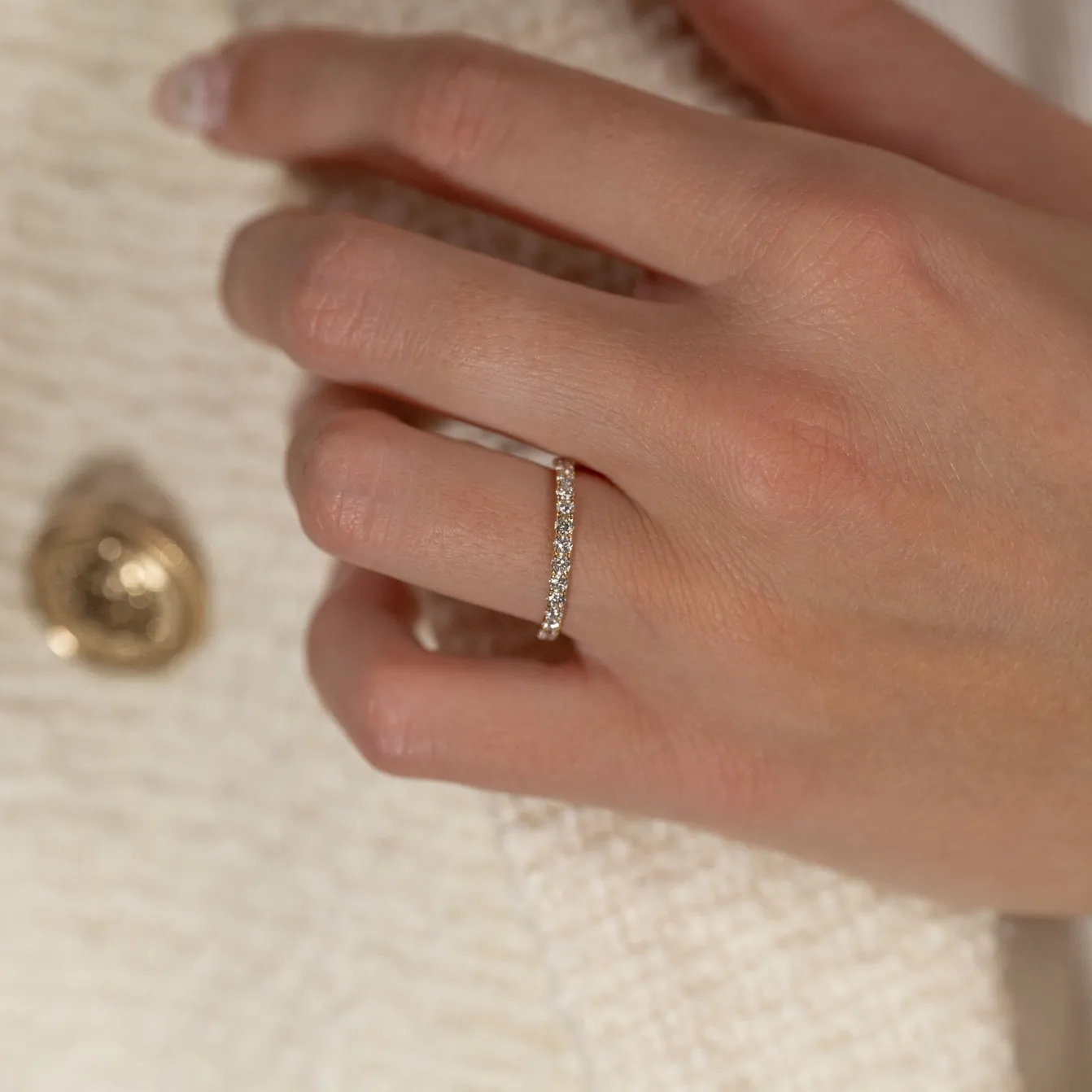 ALLIANCE DIAMOND RING - 0.45ct - YG