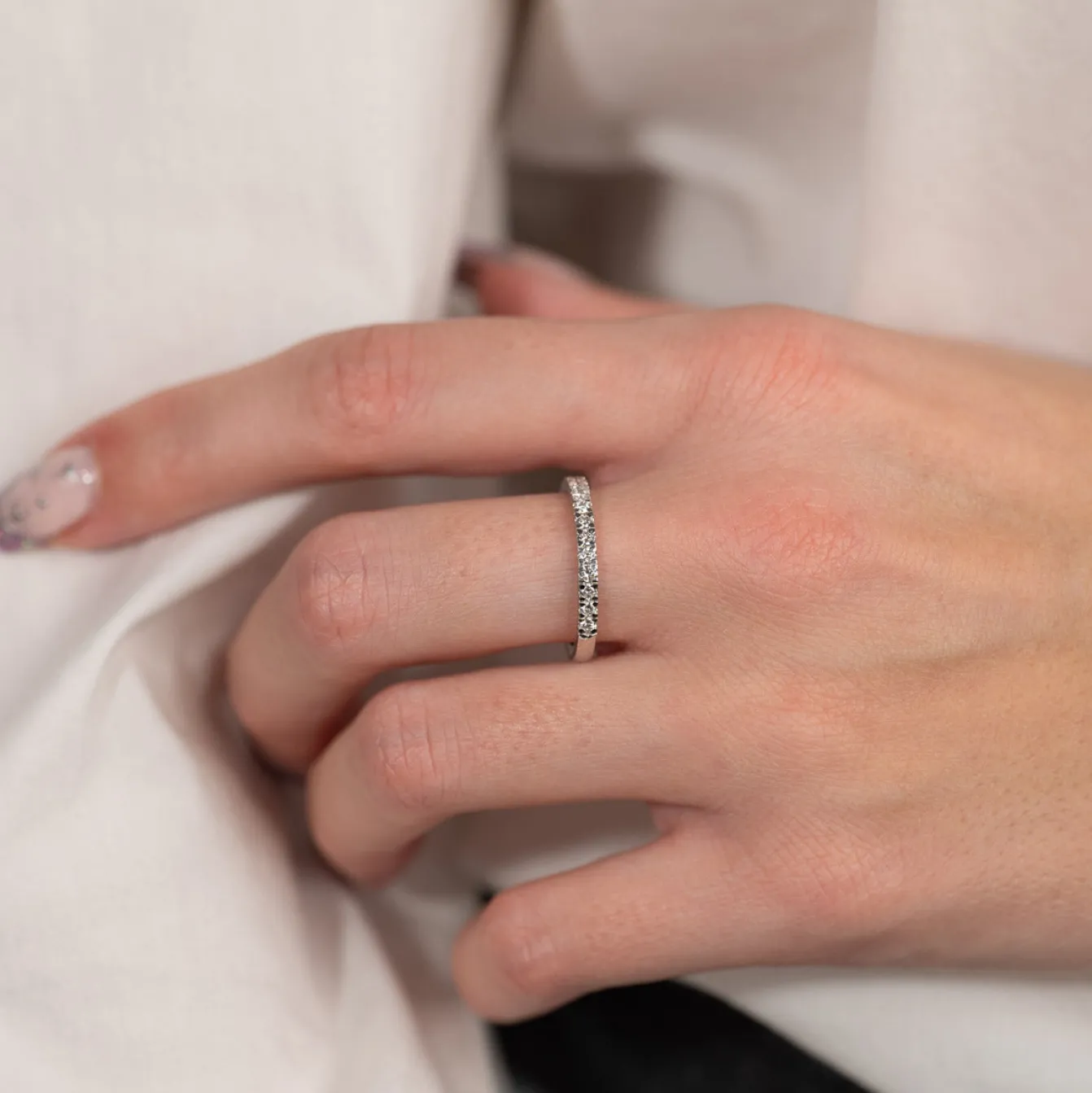 ALLIANCE DIAMOND RING - 0.45ct - WG