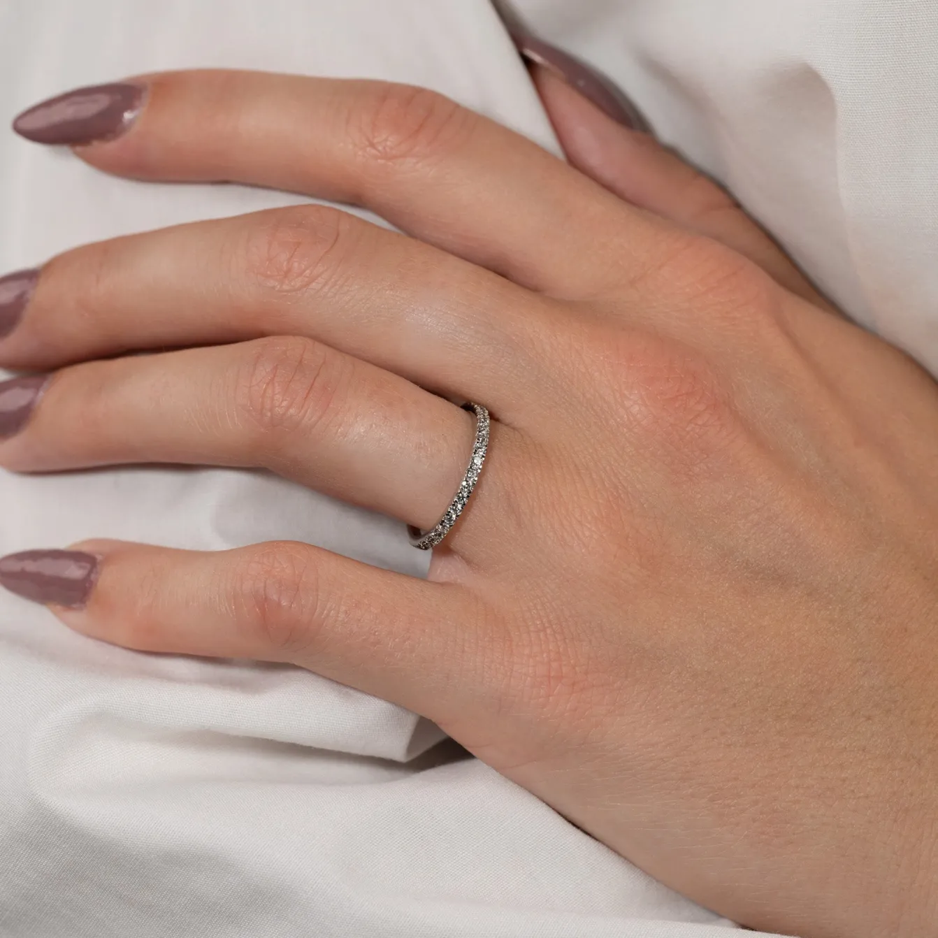 ALLIANCE DIAMOND RING - 0.25ct - WG
