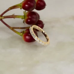 ALLIANCE DIAMOND RING - 0.7ct - YG