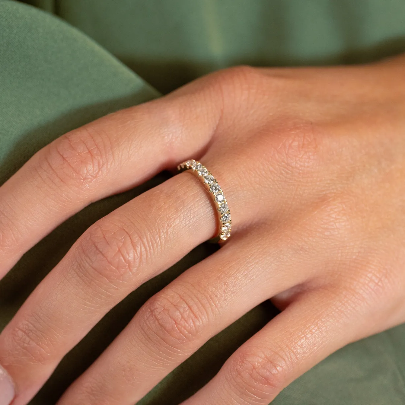 ALLIANCE DIAMOND RING - 0.7ct - YG