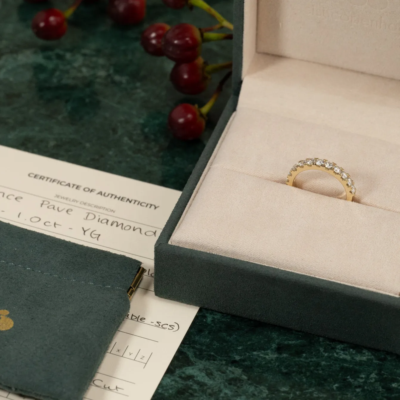 ALLIANCE DIAMOND RING - 1.0ct - YG