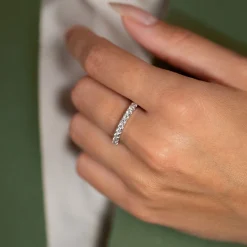 ALLIANCE DIAMOND RING - 0.7ct - WG