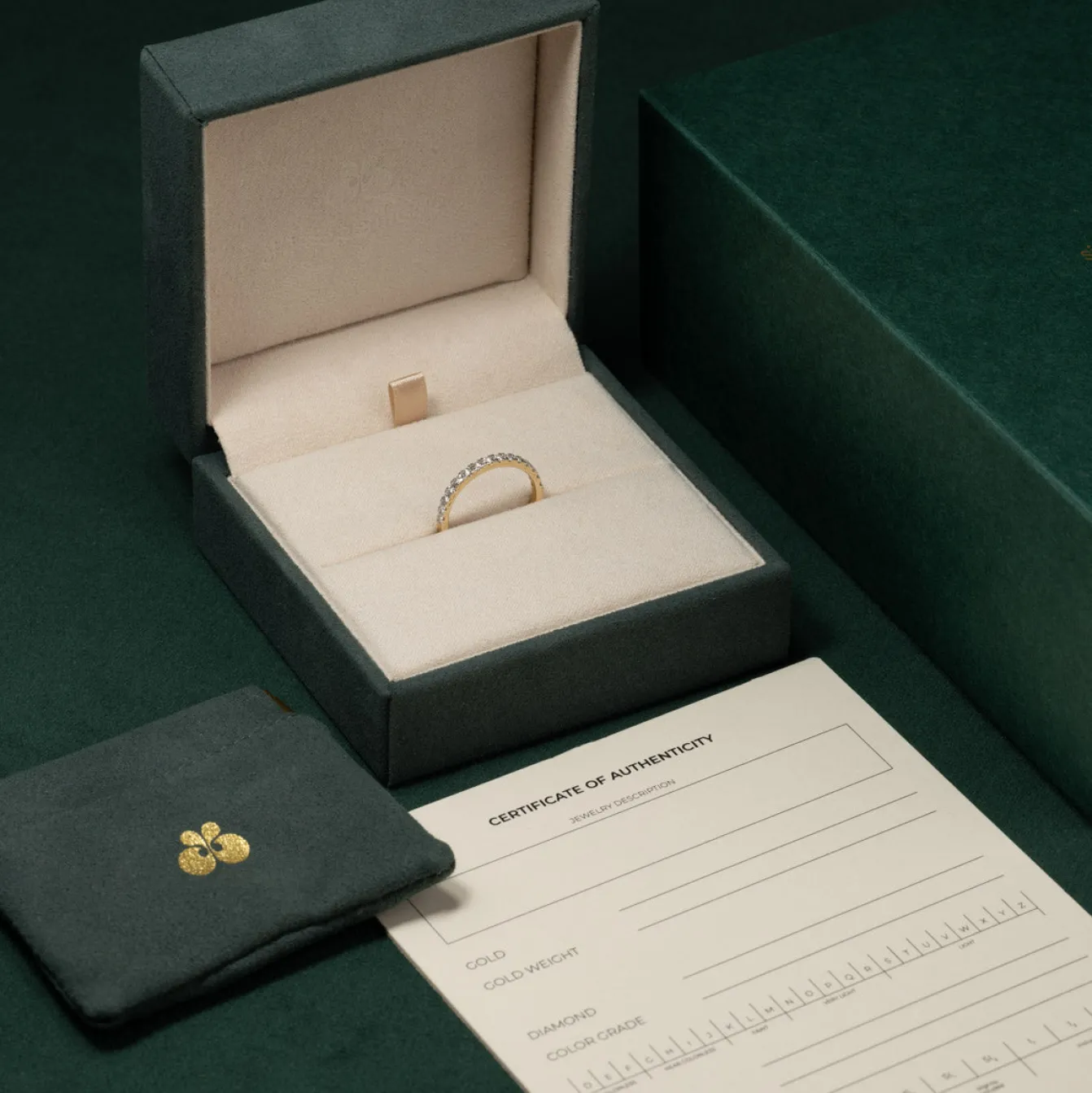 ALLIANCE DIAMOND RING - 0.45ct - YG