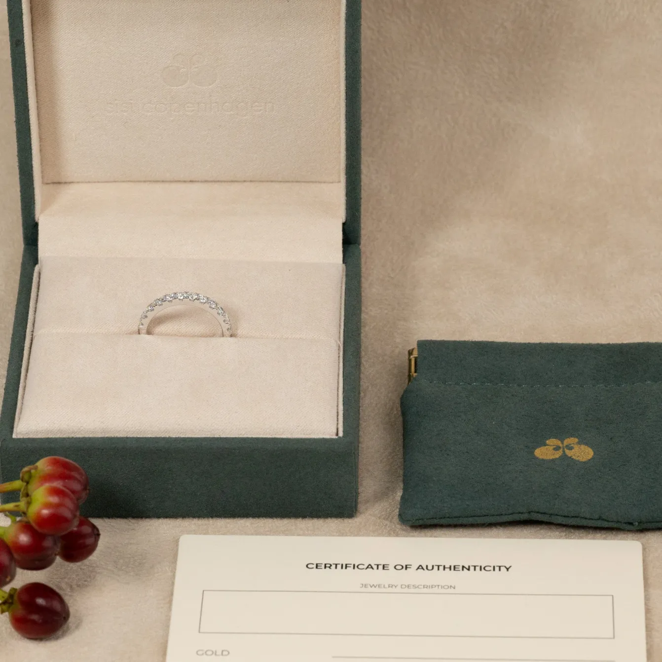 ALLIANCE DIAMOND RING - 0.7ct - WG