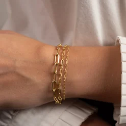 ALMA SMALL LINK GOLDEN BRACELET - Sisi Copenhagen
