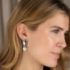 ALMIRA PEARL SILVER EARRING