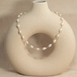 ALVA PEARL GOLDEN NECKLACE