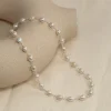 ALVA PEARL SILVER NECKLACE