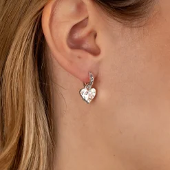 AMABEL SILVER HUGGIE EARRING