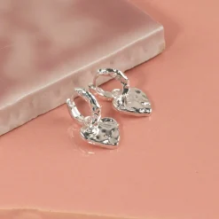 AMABEL SILVER HUGGIE EARRING
