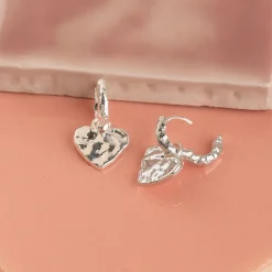 AMABEL SILVER HUGGIE EARRING