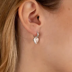 AMABEL SILVER HUGGIE EARRING