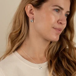 AMABEL SILVER HUGGIE EARRING