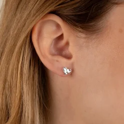 AMABEL SILVER STUD EARRING
