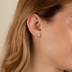 AMABEL SILVER STUD EARRING