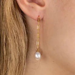 AMALIA PEARL GOLDEN EARRING
