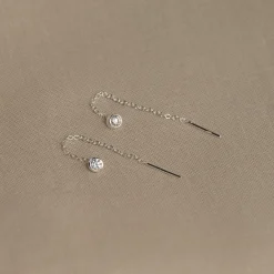 AMANDA CRYSTAL SILVER EARRING - Sisi Copenhagen