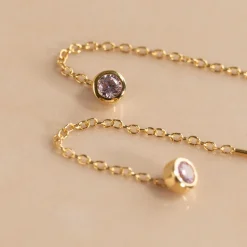AMANDA PINK GOLDEN EARRING - Sisi Copenhagen