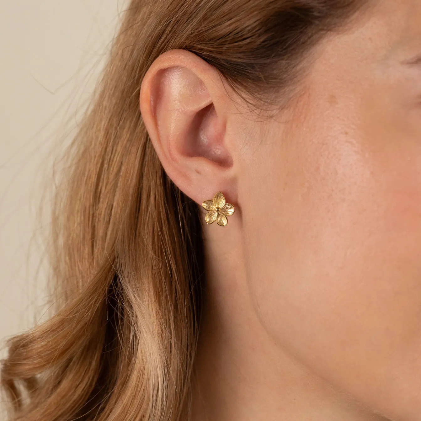 ANE GOLDEN STUD EARRING