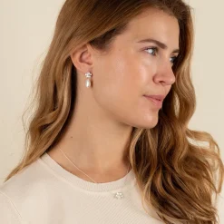 ANE PEARL SILVER EARRING