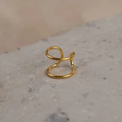 ANNIKA GOLDEN EAR CUFF - Sisi Copenhagen