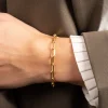 Armbånd i forgyldt sølv | Alma large link kæde | Sisi Copenhagen