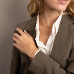 Armbånd i forgyldt sølv | Alma large link kæde | Sisi Copenhagen