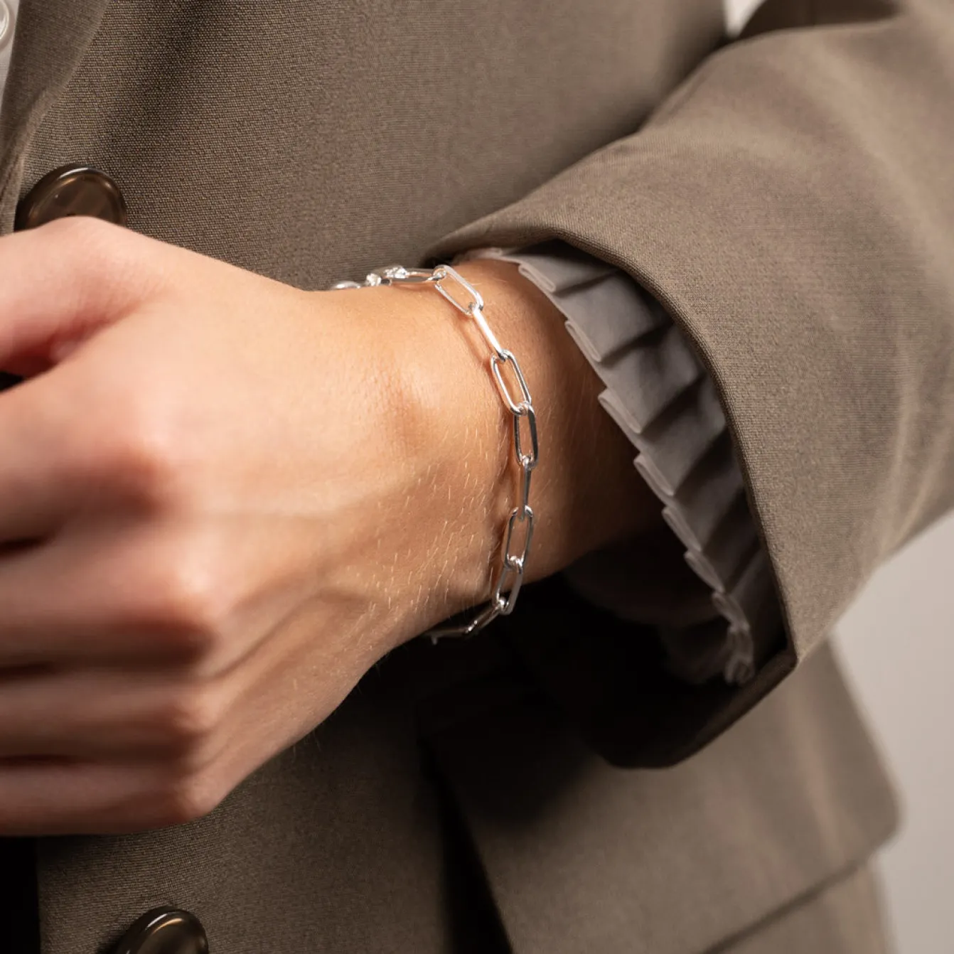Armbånd i sterlingsølv | Alma link chain | Smykker til kvinder