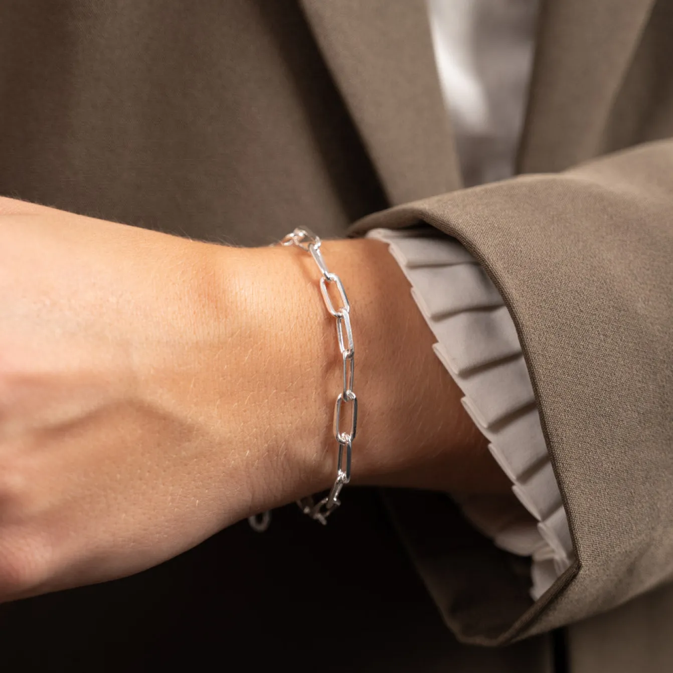 Armbånd i sterlingsølv | Alma link chain | Smykker til kvinder
