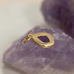 ATHENA PURPLE AMETHYST GOLDEN PENDANT